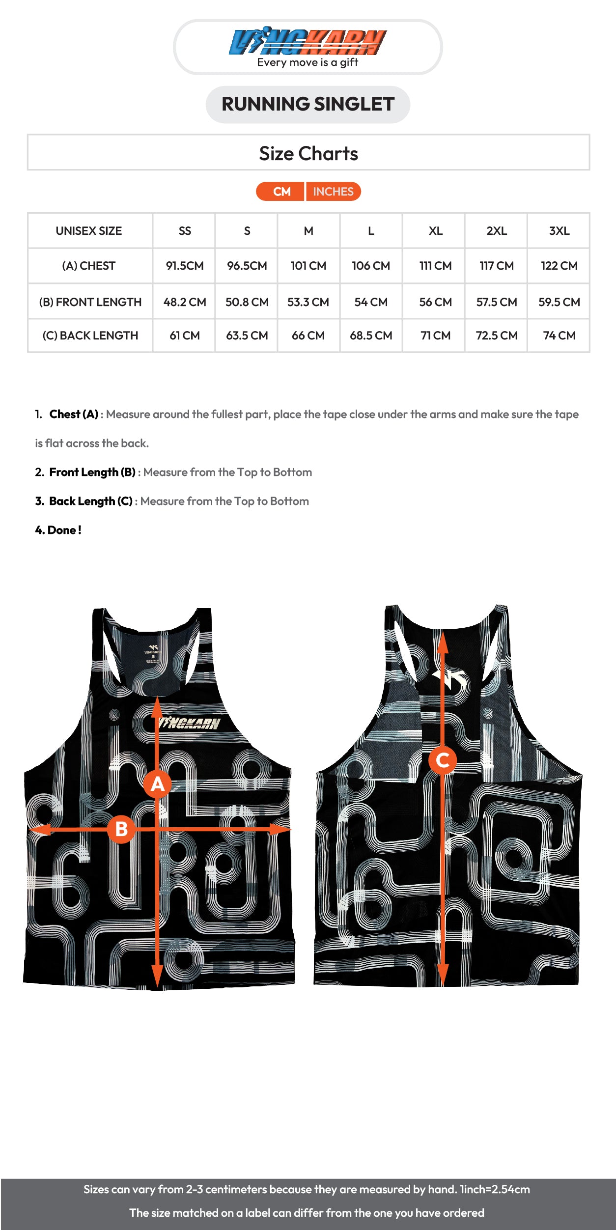 Singlet running shirt black