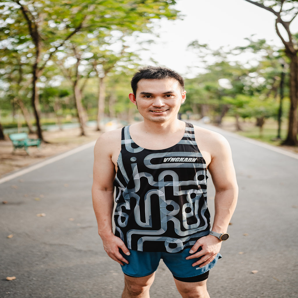 Singlet running shirt black