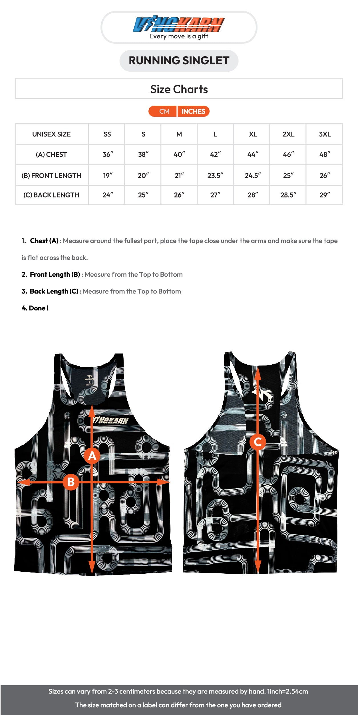 Singlet running shirt black