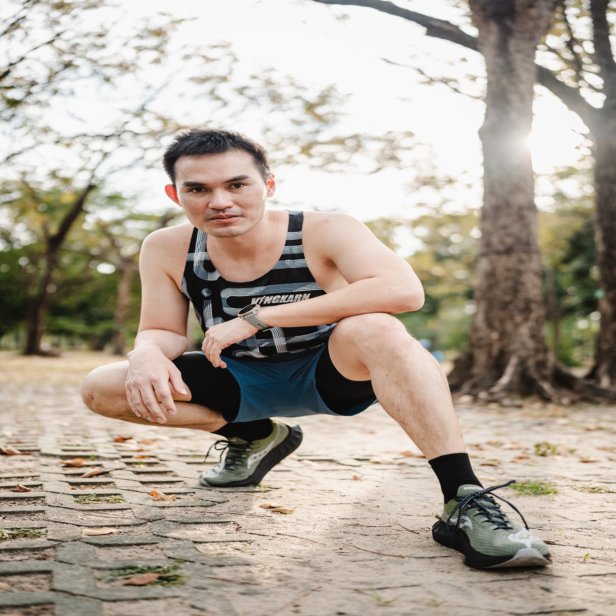 Singlet running shirt black