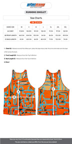 Singlet running shirt Orange