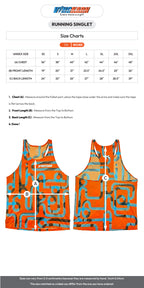 Singlet running shirt Orange