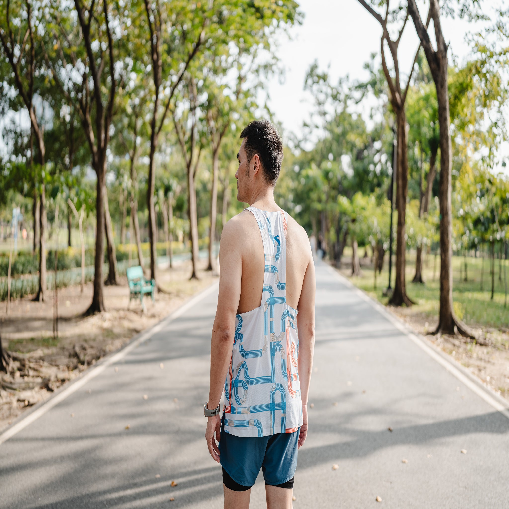 Singlet running shirt white