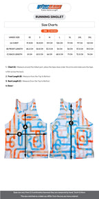 Singlet running shirt white